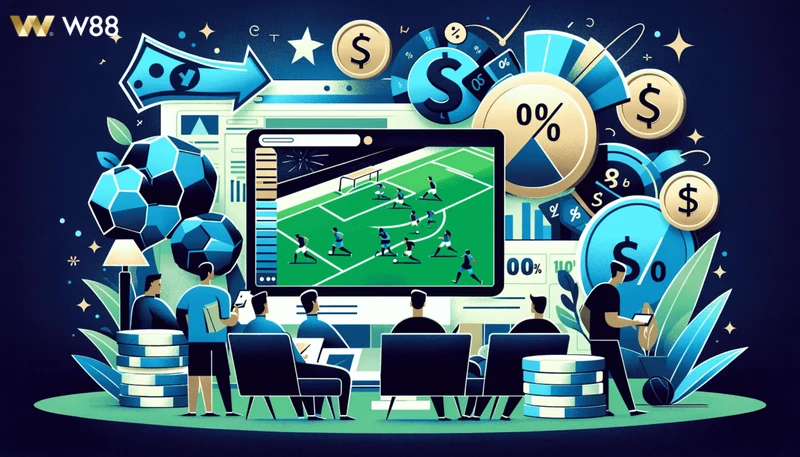 Hình minh họa chương trình khuyến mãi lớn cho người chơi bóng đá ảo.